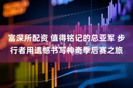 富深所配资 值得铭记的总亚军 步行者用遗憾书写神奇季后赛之旅