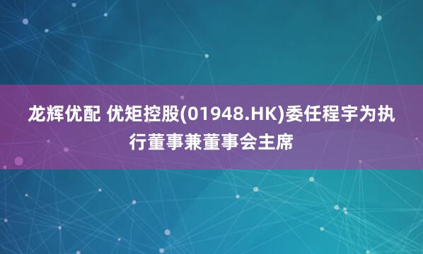 龙辉优配 优矩控股(01948.HK)委任程宇为执行董事兼董事会主席